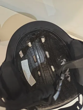 Casco esquí infantil negro 48-52