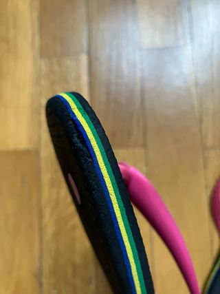 Chanclas Havaianas Negro/Fucsia T37/38