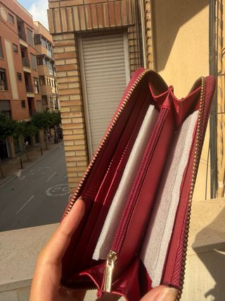 Cartera de mano burdeos