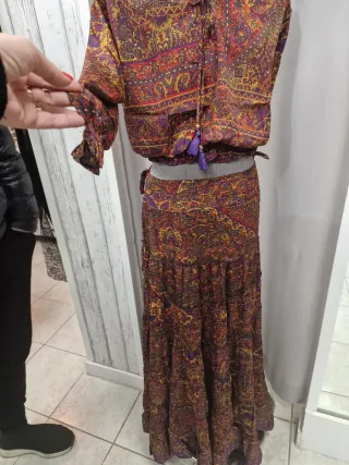 Conjunto falda y top estampado bohemio