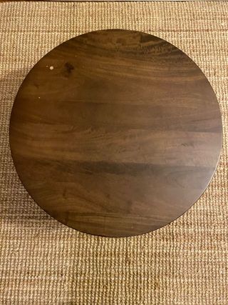 Tavolino rotondo in legno