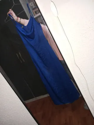 Vestido largo azul