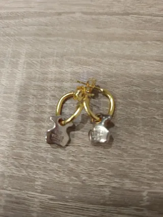 Pendientes Tous Oso Oro y Plata