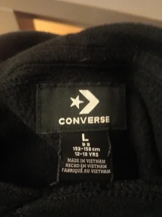 Sudadera Converse Negra Niño