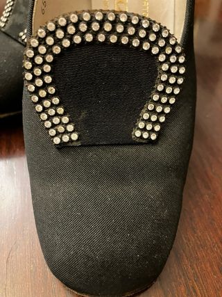 Zapatos de fiesta vintage negros talla 37