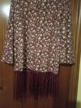 Chaqueta SPARKL floral con flecos