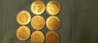 Lote de 9 monedas