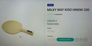 Pale Yinhe Milky Way de ping pong Hinoki 1 capa