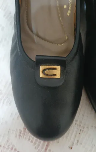 Zapatos de piel negros ancho especial T37