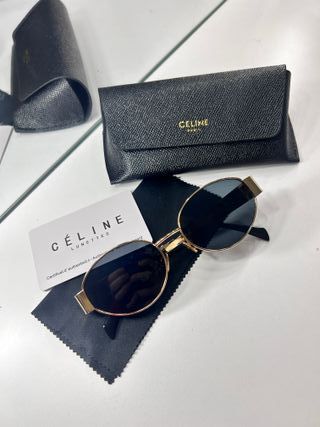 Gafas de sol Celine doradas y negras