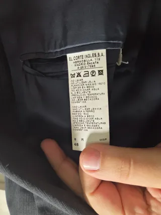 Americana traje azul