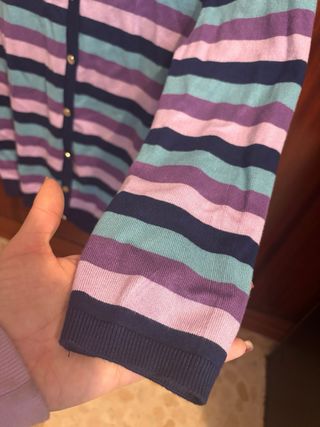 Cardigans OVS rayas morado y azul