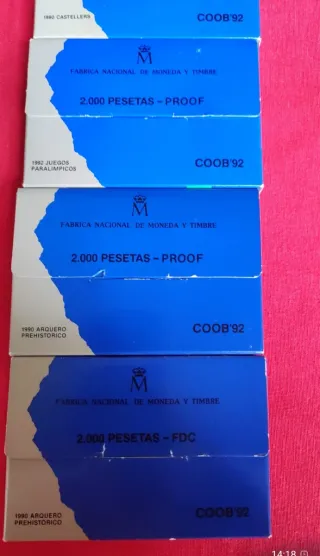 Moneda en estuche 2000 Pesetas Proof