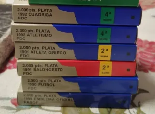 Moneda de plata en estuche