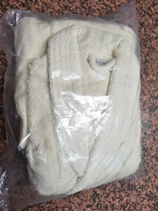 Albornoz Beige Talla Única Sin Abrir