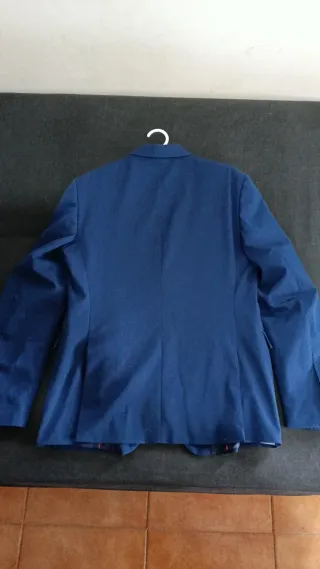 Americana de vestir azul para caballero