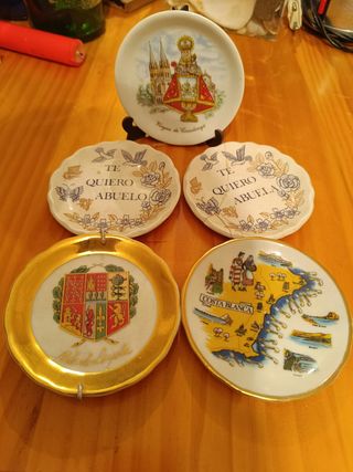 Platos decorativos vintage