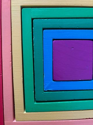 Playtive Cuadrado Arcoíris Madera