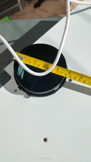 Campana extractora cocina blanca