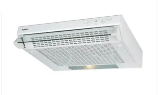 Campana extractora cocina blanca