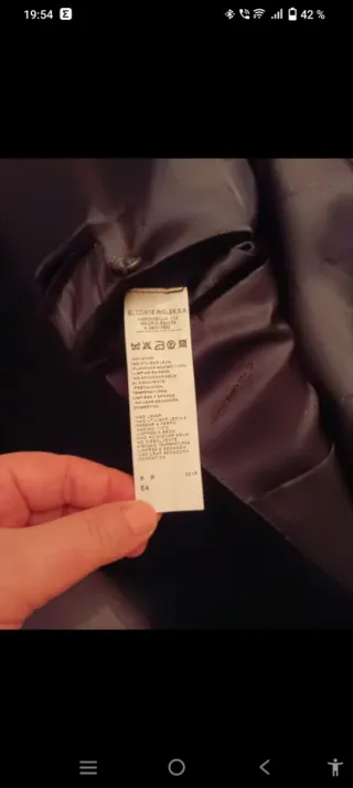 Americana Emidio Tucci Negra Hombre de terciopelo