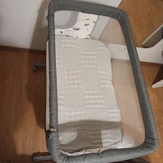 Mini cuna colecho Lionelo Aurora 3 en 1 con ruedas