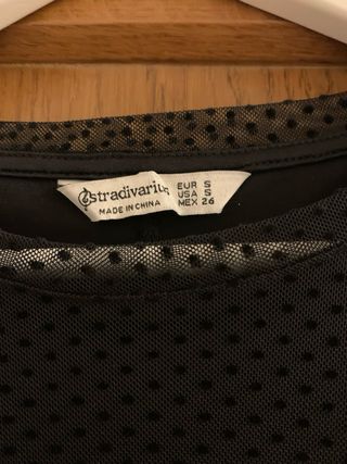 Vestido negro talla S de Stradivarius nuevo