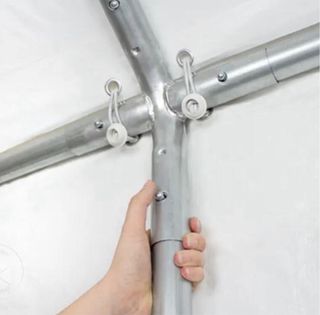 Carpa 5x10m para eventos transparente y blanca