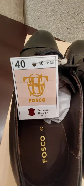 Zapatos de vestir negros Fosco