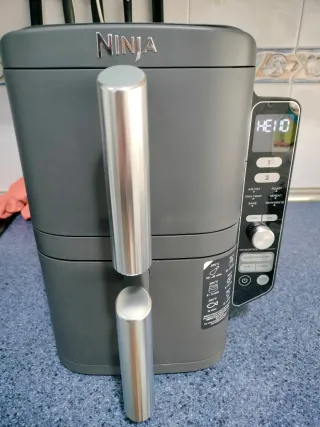 Freidora Ninja Doble Gris