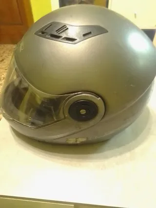 Casco de moto LS2 gris