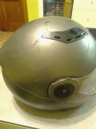 Casco de moto LS2 gris