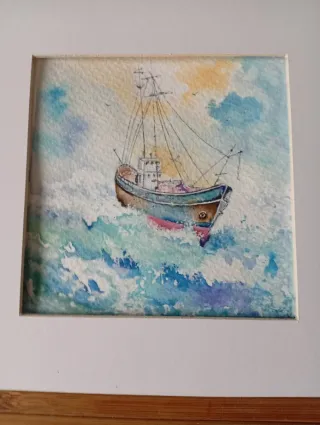 Dos acuarelas originales. Arte. Regalos.