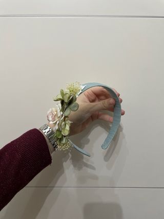 Vestido de comunión niña blanco y verde