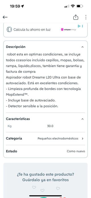 Aspirador Robot Dreame L20 + Base Autovaciado