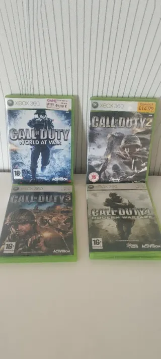 Pack 4 Juegos Call of Duty Xbox 360.#callofduty