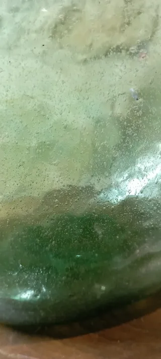 Antigua Garrafa Damajuana Vidrio Soplado