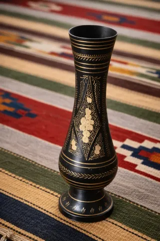 KILIM ARTESANAL· LANA + JARRÓN