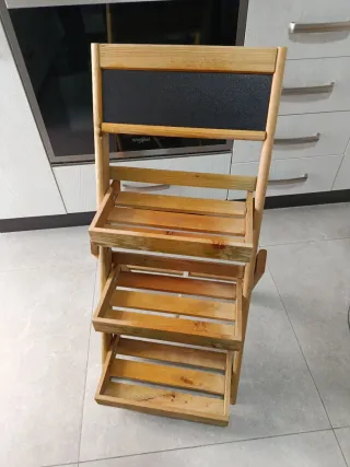 Escalera/Estantería para plantas de madera