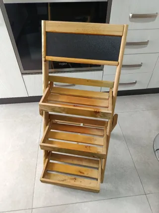 Escalera/Estantería para plantas de madera