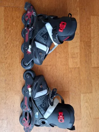 Patines en línea infantiles negros talla 34-36