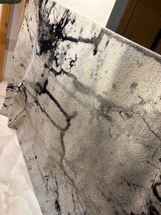 Alfombra Diseño Mármol Gris 160x230