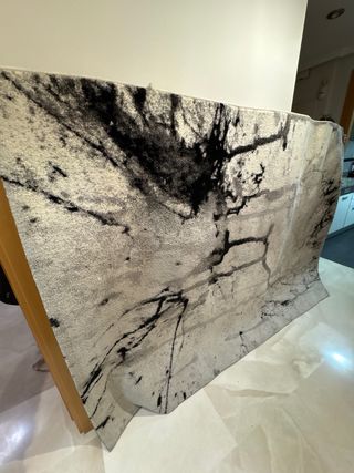 Alfombra Diseño Mármol Gris 160x230