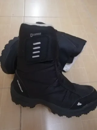 Botas de invierno negras, Talla: 34