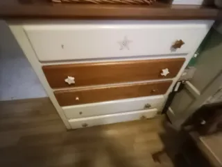 Cómoda 5 cajones madera