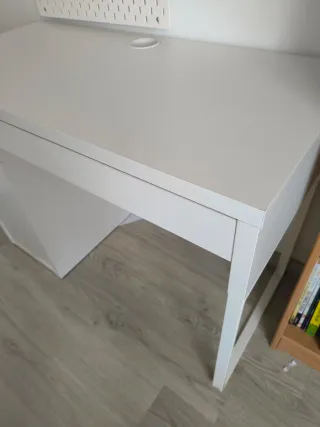 2x Escritorio MICKE Blanco 105x50x75 cm