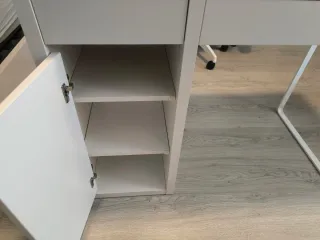 2x Escritorio MICKE Blanco 105x50x75 cm