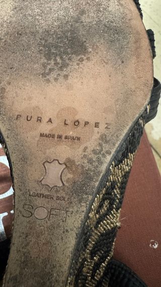 Sandalias Pura Lopez Tacón Negro