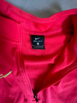 Sudadera Nike Roja Media Cremallera