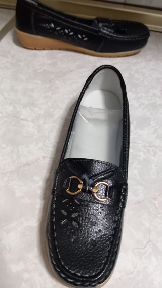 Zapatos planos negros mujer